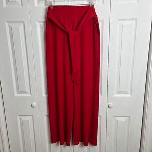 New with tags Classy Orly Wide Leg Red Pant Size L